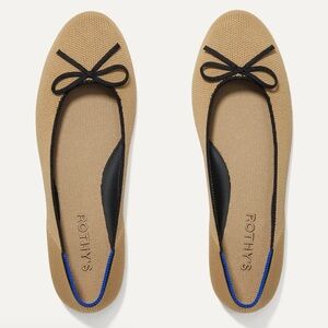 Rothy’s beige and black ballet flats size 9